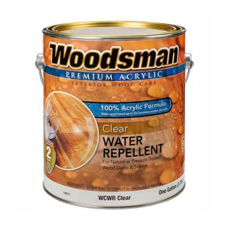 General Paint Woodsman Clear 100% Acrylic Latex Water Repellant, Clear, Gallon - 149317